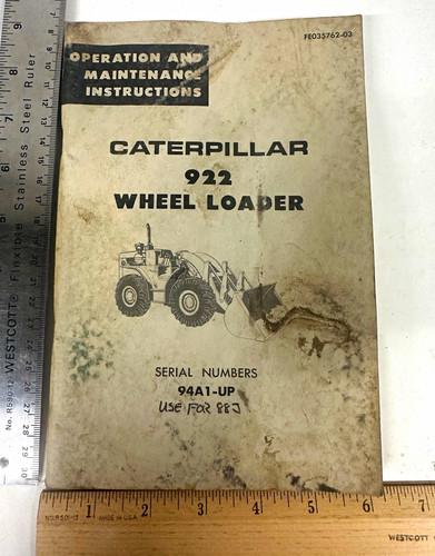 Caterpillar 922 wheel loader - caterpillar,