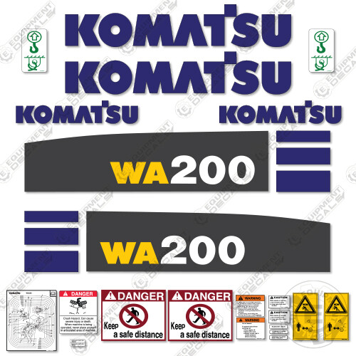 Fits komatsu wa200 decal - komatsu, wa200-6